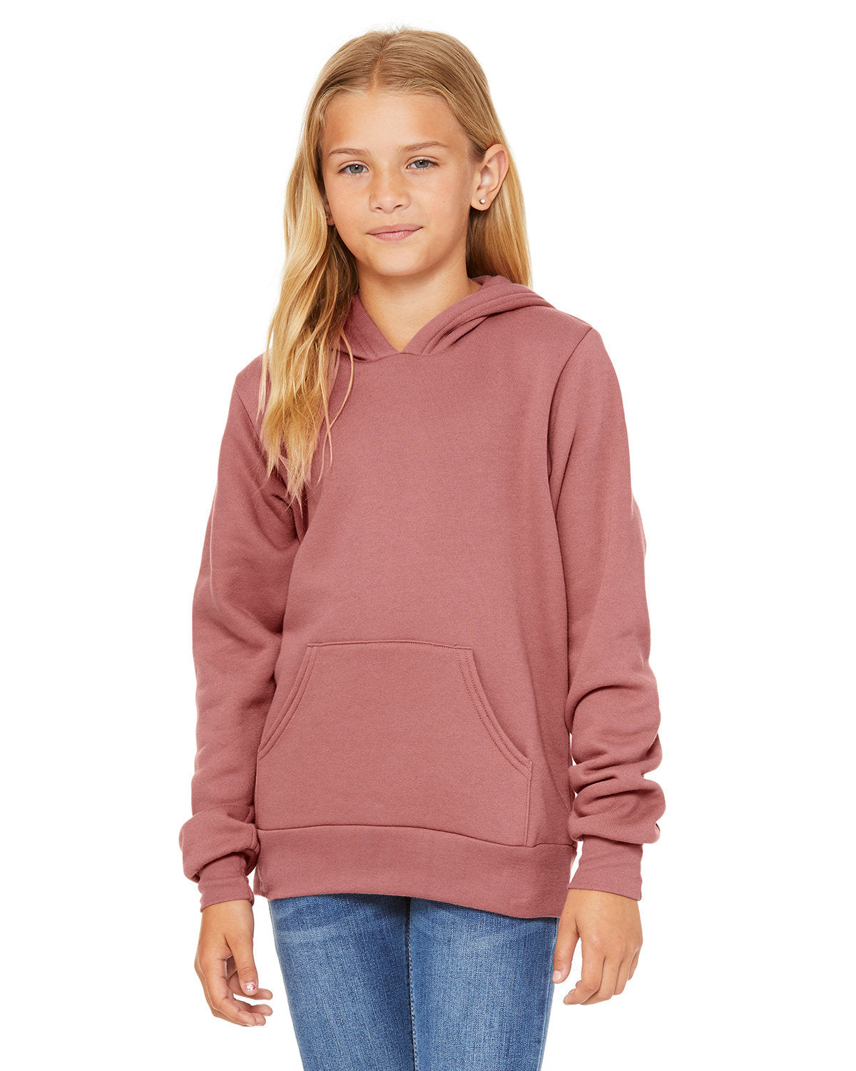 Bella + Canvas Youth Sponge Fleece Pullover Hooded Sweatshirt