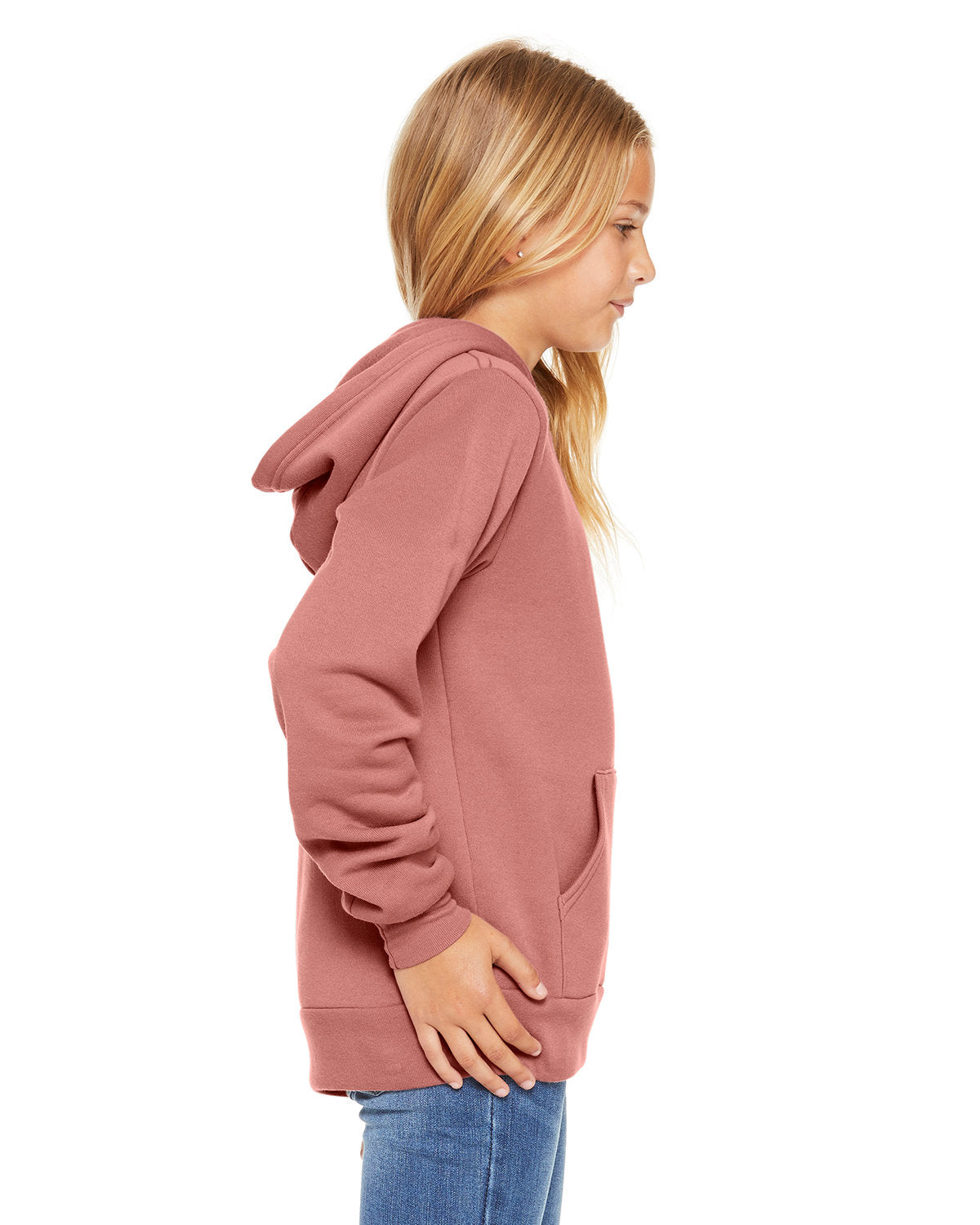 Bella + Canvas Youth Sponge Fleece Pullover Hooded Sweatshirt