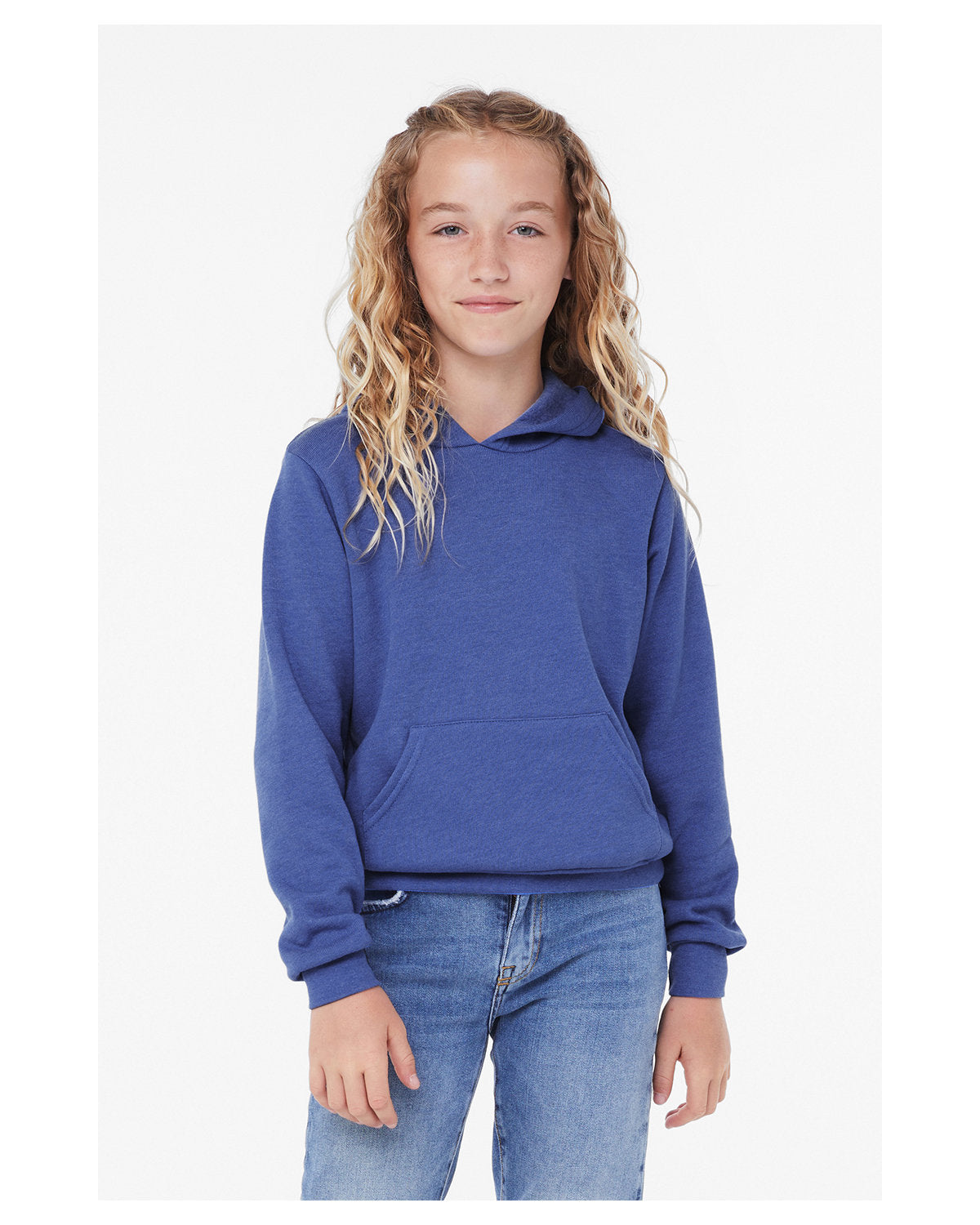 Bella + Canvas Youth Sponge Fleece Pullover Hooded Sweatshirt