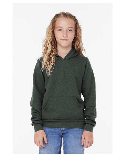 Bella + Canvas Youth Sponge Fleece Pullover Hooded Sweatshirt