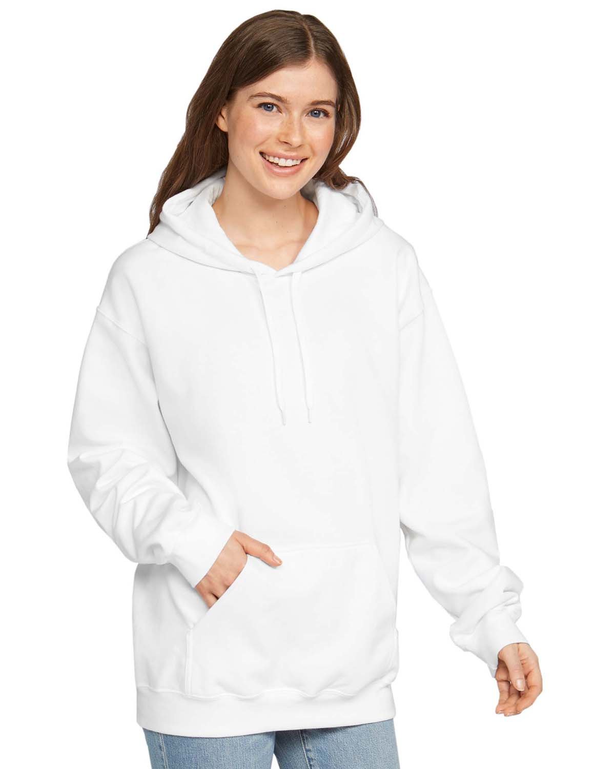 Gildan Adult Softstyle® Fleece Pullover Hooded Sweatshirt