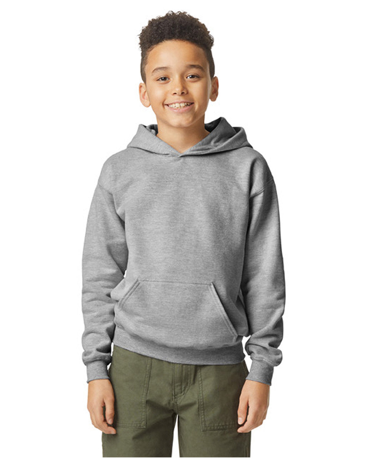 Gildan Youth Softstyle Midweight Fleece Hooded Sweatshirt