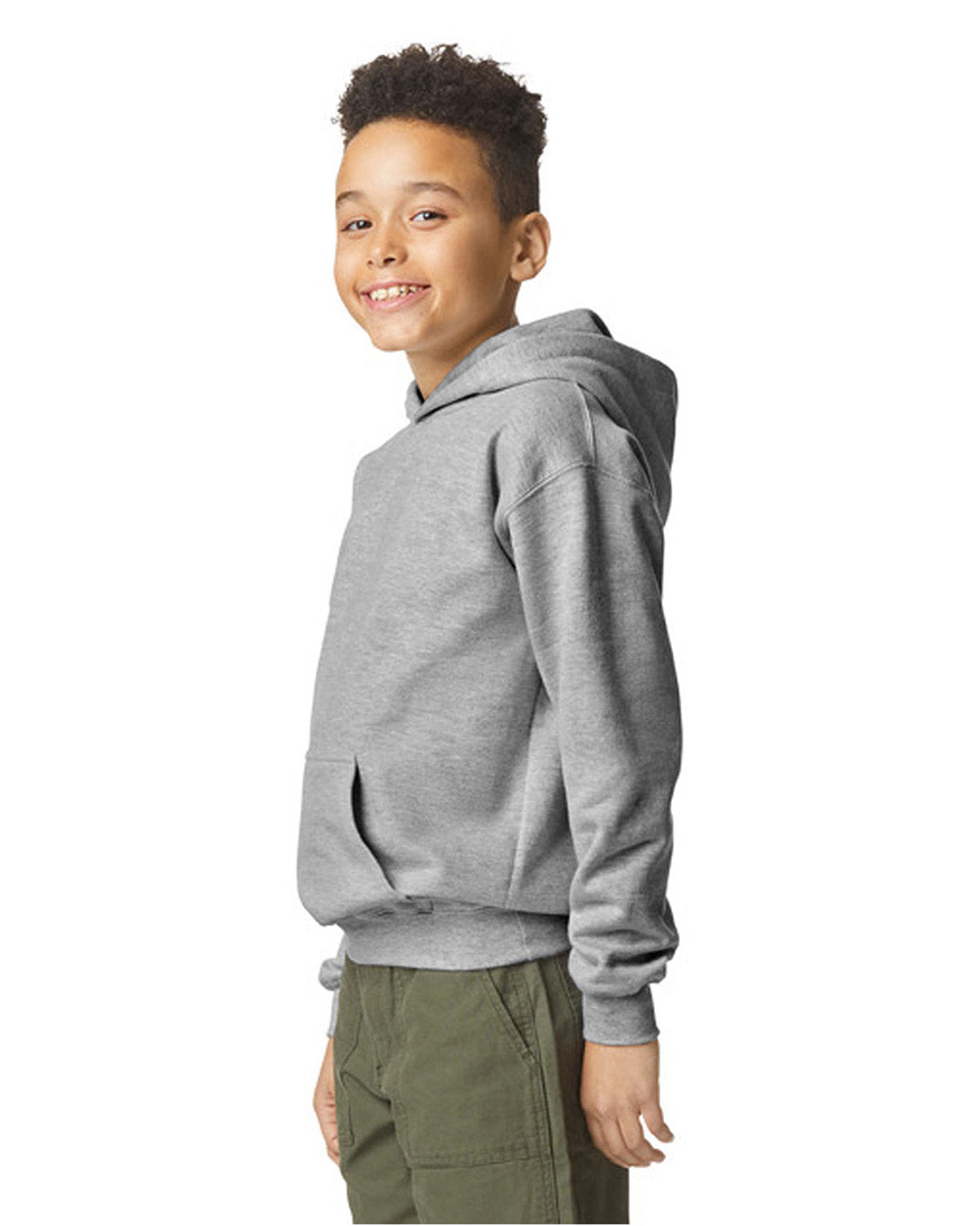 Gildan Youth Softstyle Midweight Fleece Hooded Sweatshirt