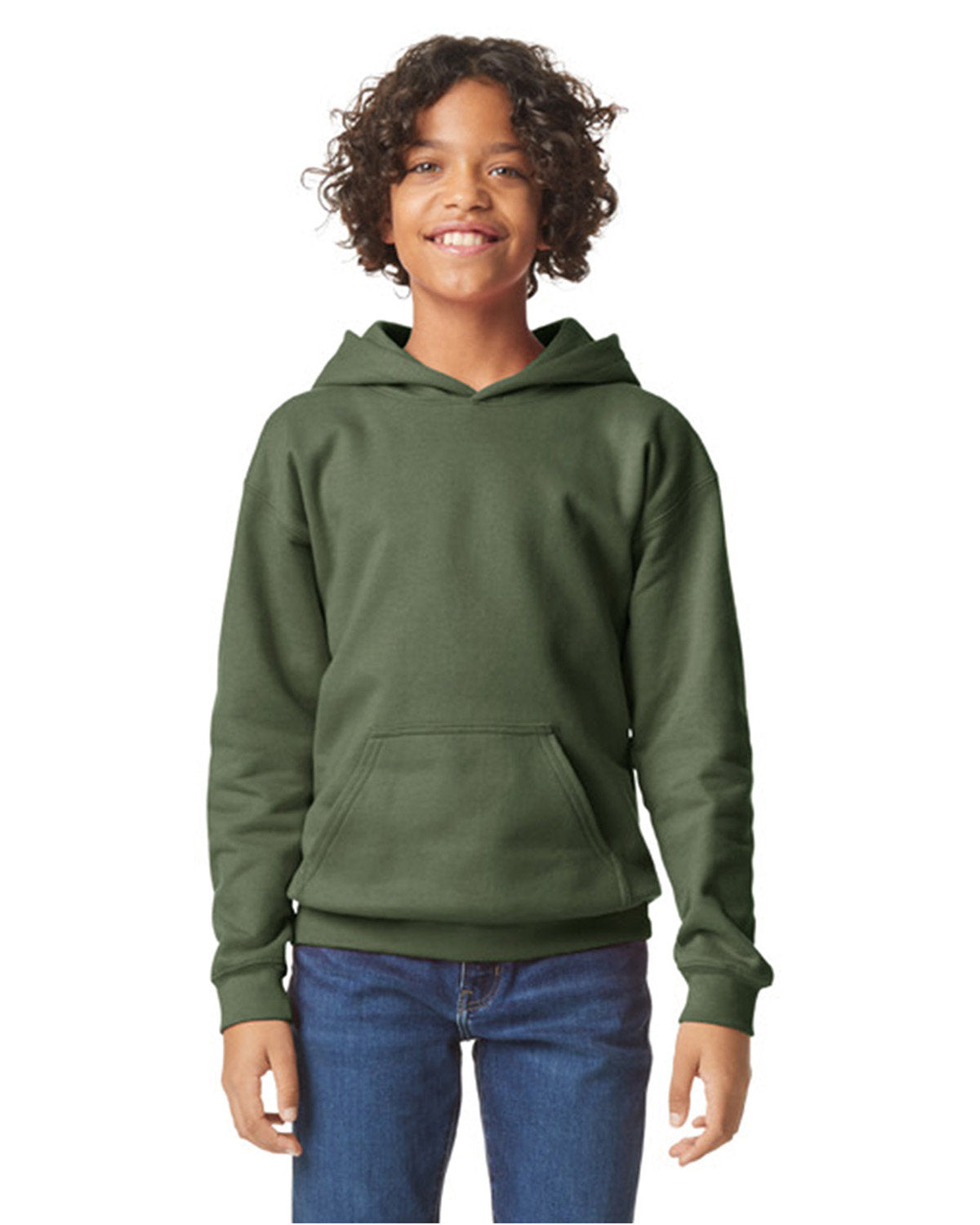 Gildan Youth Softstyle Midweight Fleece Hooded Sweatshirt